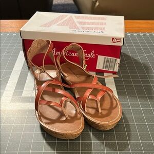 American Eagle Outfitters Women's Tan Sandals "Wendi"